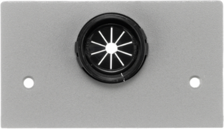 Fire-Rated Pedestal Face Plate, Bushed 1" KO, 2.600 Inch Width, Aluminum