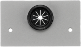 Fire-Rated Pedestal Face Plate, Bushed 1" KO, 2.600 Inch Width, Aluminum