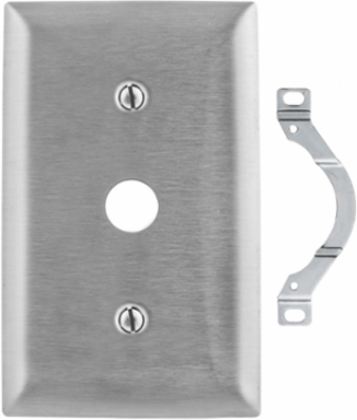 Stainless Steel Wallplate, 1-Gang, Standard Size, 0.035 Inch Thickness