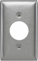 1-Gang Wallplate with 1.40 Inch Opening, Stainless Steel 430, 0.035 Inch Thickness