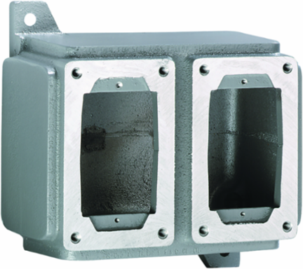 Aluminum Double-Gang Device Body Hub Size 1-1/2 Inch for Hazardous Locations