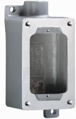 Aluminum Dead-End Device Body 3/4 Inch Hub Size, 7.875 x 3.5 x 3.5 Inch