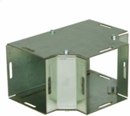 N1 Tee (Hinged-Cover/Screw-Cover Wireway) 12X12 Carbon Steel - Galvanized
