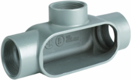1 Inch T Hub Conduit Body, Iron, 3 Inch Height, 4 Inch Width, 2.46 lb Weight