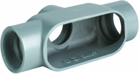 Aluminum Conduit Body 1-1/2 Inch TB Hub, Powder Epoxy Finish, NEMA 3 Seal