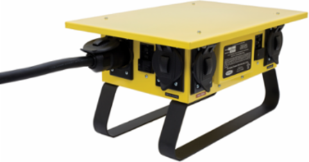 Temporary Power Distribution Box 50A 120/240V, Yellow