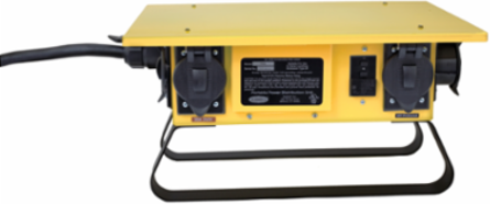 Temporary Power Distribution Box 50A 120/240V, Yellow