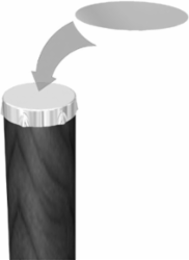 Pole top caps, 10 in round pole top cap