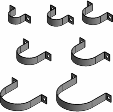 1/2 in conduit strap kits