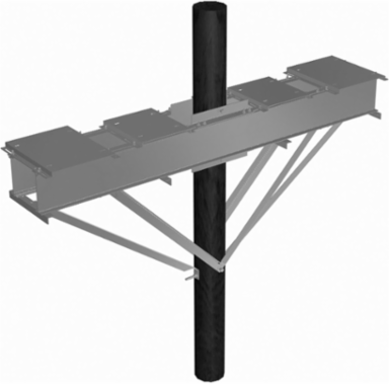 primary meter mounting bracket 69kv for 2 PT’s and 2 CT’s