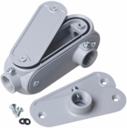 1/2 Inch Universal Conduit Body, Lightweight Aluminum, NEMA 3R