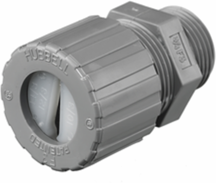 Kellems Wire Management, Cord Connectors, Underground Feeder Connectors, .2"x.6" min, .26"x.78" max, 3/4", Nylon