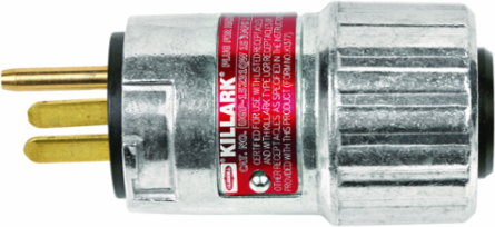 Aluminum 20 Amp 250VAC Interchangeable Blade Plug 6-20P, 6.625" x 2.375" x 1.875"