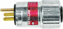 Aluminum 20 Amp 250VAC Interchangeable Blade Plug 6-20P, 6.625" x 2.375" x 1.875"