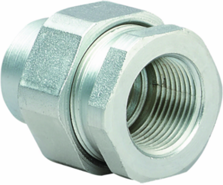 3/4 Inch Iron Union - Female/Female, ATEX & IECEx Certified, Zinc Plated