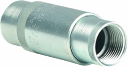 Long Female Expansion Conduit Union 1/2 Inch Zinc Plated Steel