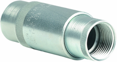 Long Female Expansion Conduit Union 3/4 Inch Hub Size, Zinc Plated Steel