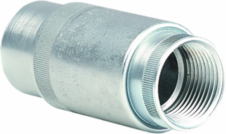 Short Female Expansion Conduit Union 1/2 Inch, Zinc Plated, Hazardous Rated