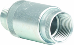 Short Male Expansion Conduit Union 1/2 Inch, Zinc Plated Steel