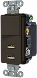 USB Charger Combo with 5V 2.1A, 4-Port, 15A Switch