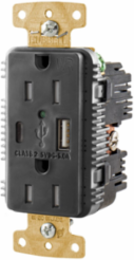 15A Tamper Resistant Weather Resistant Duplex Receptacle with Type A & C USB Ports