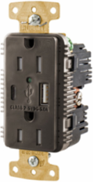 15A 125V Tamper Resistant Weather Resistant Duplex Receptacle with USB Ports