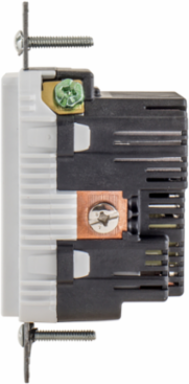USB Charger Duplex Receptacle, 15A 125V,2-Pole 3-Wire Grounding, 5-15R, 2) 5A "C" USB Ports, White