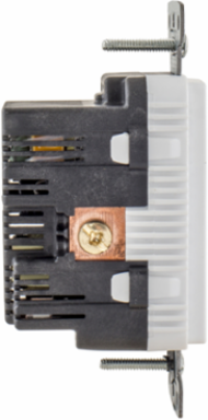 USB Charger Duplex Receptacle, 15A 125V,2-Pole 3-Wire Grounding, 5-15R, 2) 5A "C" USB Ports, White