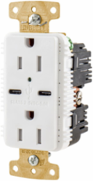 15A/125V Weather Resistant Duplex Receptacle with 2 Type-C USB Ports