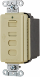 4-Port USB Charger, 5A, 5V/9V, Ivory