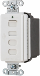 4-Port USB A/C Outlet, 5 Amp, White, Dual Type A & C Ports