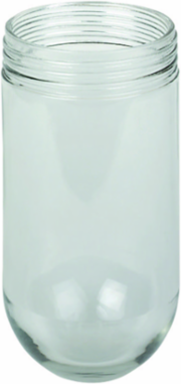 Clear Tempered Glass Globe with 300W PS-25 Lamp, 10.12 Inch Length