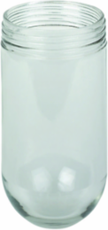 Clear Tempered Glass Globe with 300W PS-25 Lamp, 10.12 Inch Length