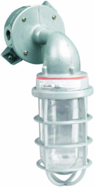 100W Wall Mount Incandescent Fixture, 1/2 Inch Hub, Powder Epoxy Finish