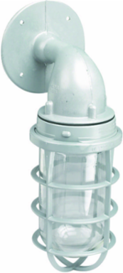 100W Incandescent Wall Mount Fixture, 3/4 Inch Hub, Aluminum, 120-277 VAC