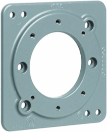 V Adapter Mounting Plate - Adapts 4 Inch Square & 3-1/2 Inch Octagon Boxes, Aluminum