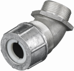 45 Degree Male Cord Connector, 1.00-1.13 Inch, Aluminum, NEMA Type 4