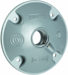 Aluminum Hub Cover with Mounting Screws 3/4 Inch, 1 in x 3 in x 3 in Dimensions