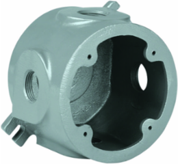 Aluminum Outlet Box 3-5/8 Inch Deep, Hub Size 1 Inch, Grit 125 Pounds Support