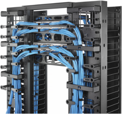 Cable Management Vertical Organizer 10 Inch Wide X 10 Inch Deep, Single Sided