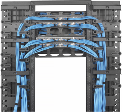 Cable Management Vertical Organizer 10 Inch Wide X 10 Inch Deep, Single Sided