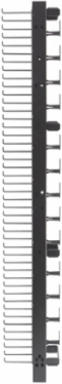 MAX Series Vertical Cable Management, 6 Inch Wide, 20 Inch Deep, Double Sided