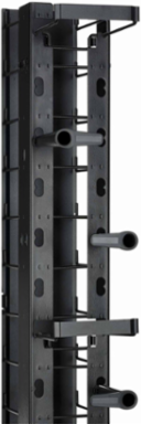 VME Series Vertical Manager 7'H x 6"Wx14"D Steel Black