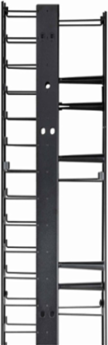 VME Series Vertical Manager 7' Height x 6 Inch Width x 14 Inch Depth, Black