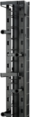 Vertical Cable Manager 84 Inch H x 10 Inch W Black Powder Coated