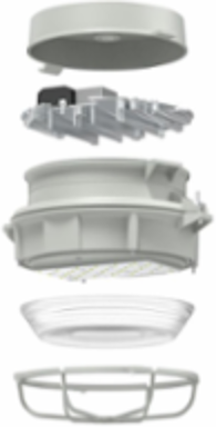 High Bay LED Light 75W, 9000 Lumens, Glass Globe, Class I Division 2
