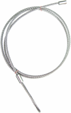 VM Series Certillite V 10 Foot Stainless Steel Safety Cable, Class D20, Aluminum Material