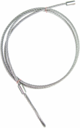 VM Series Certillite V 10 Foot Stainless Steel Safety Cable, Class D20, Aluminum Material
