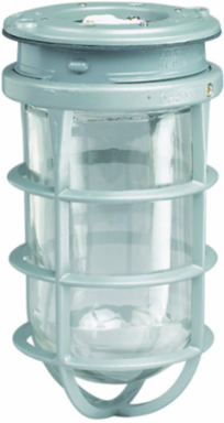 V Series 200W Incandescent Ceiling Mount Fixture with Glass Globe, 120-277 VAC