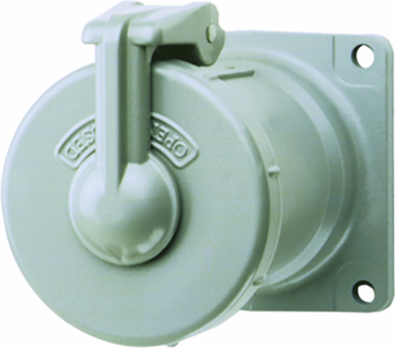 100 Amp 2 Pole 2 Wire Receptacle Assembly, 600 VAC, Type 4X, 5.37 Inch Length
